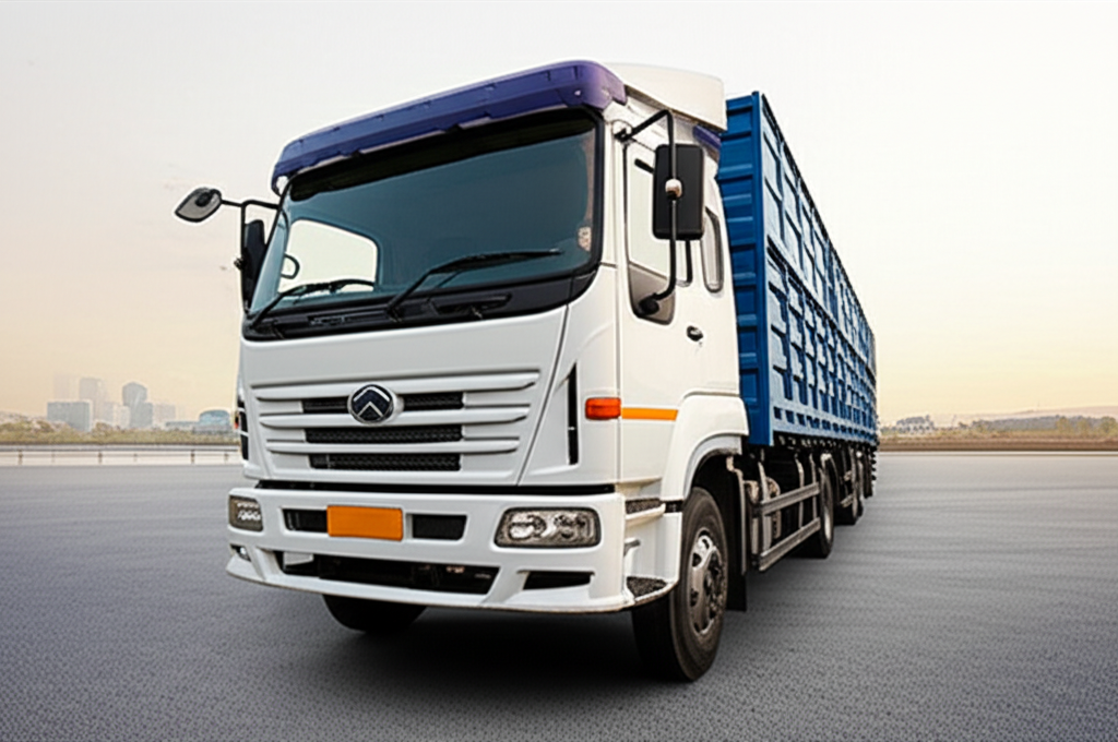Modern Indian truck for logistics transportation